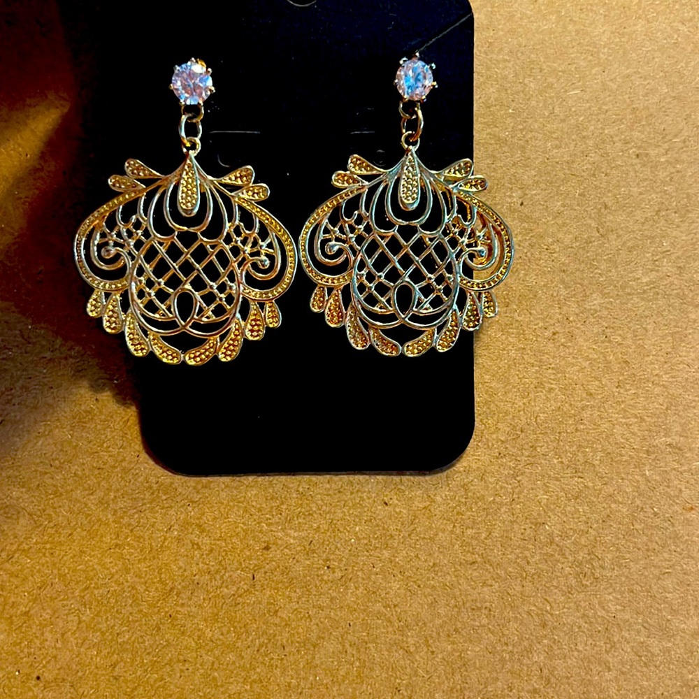Funky and sparkly earrings